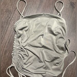 Express rushed grayish green tank top